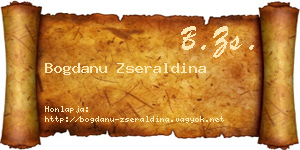 Bogdanu Zseraldina névjegykártya